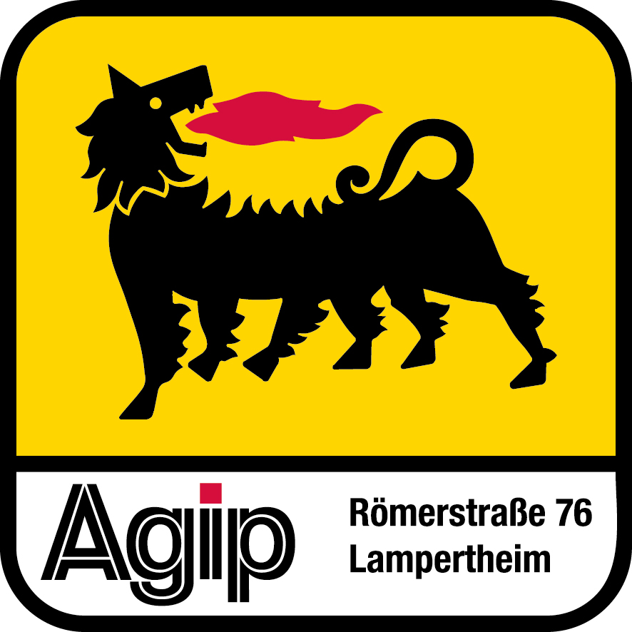 Agip Tankstelle, Römerstraße 76, Lampertheim Logo Agip Tankstelle