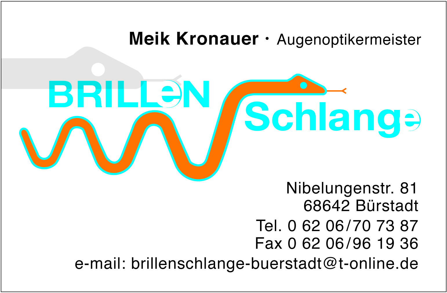 Brillenschlange Bürstadt Logo Brillenschlange Bürstadt